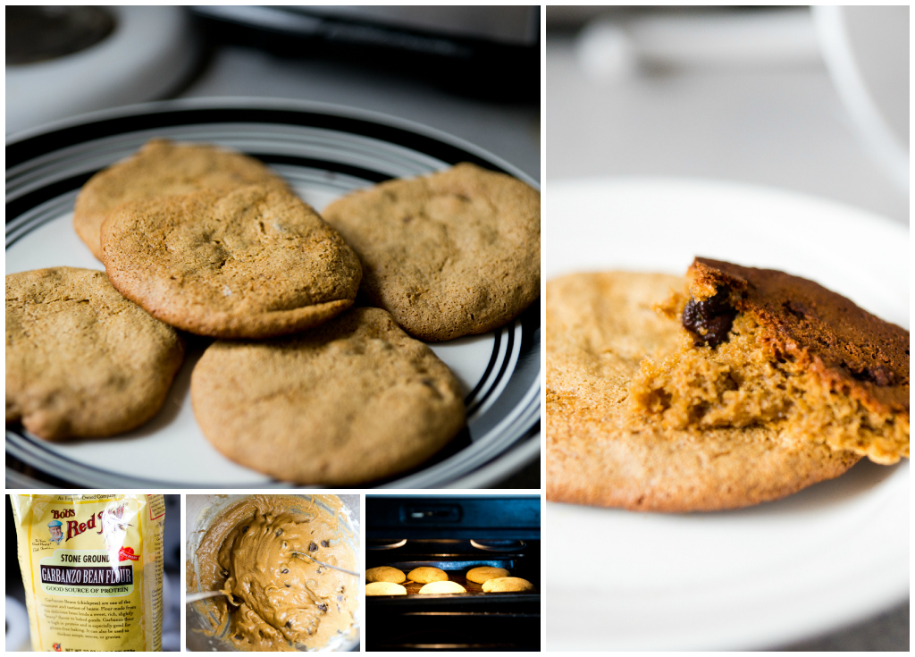 Chick pea chocolate chip cookies.